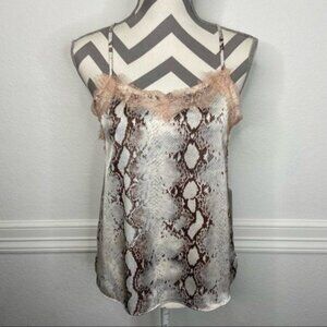 Bishop + Young Python Lace Detail Cami Size S NWT